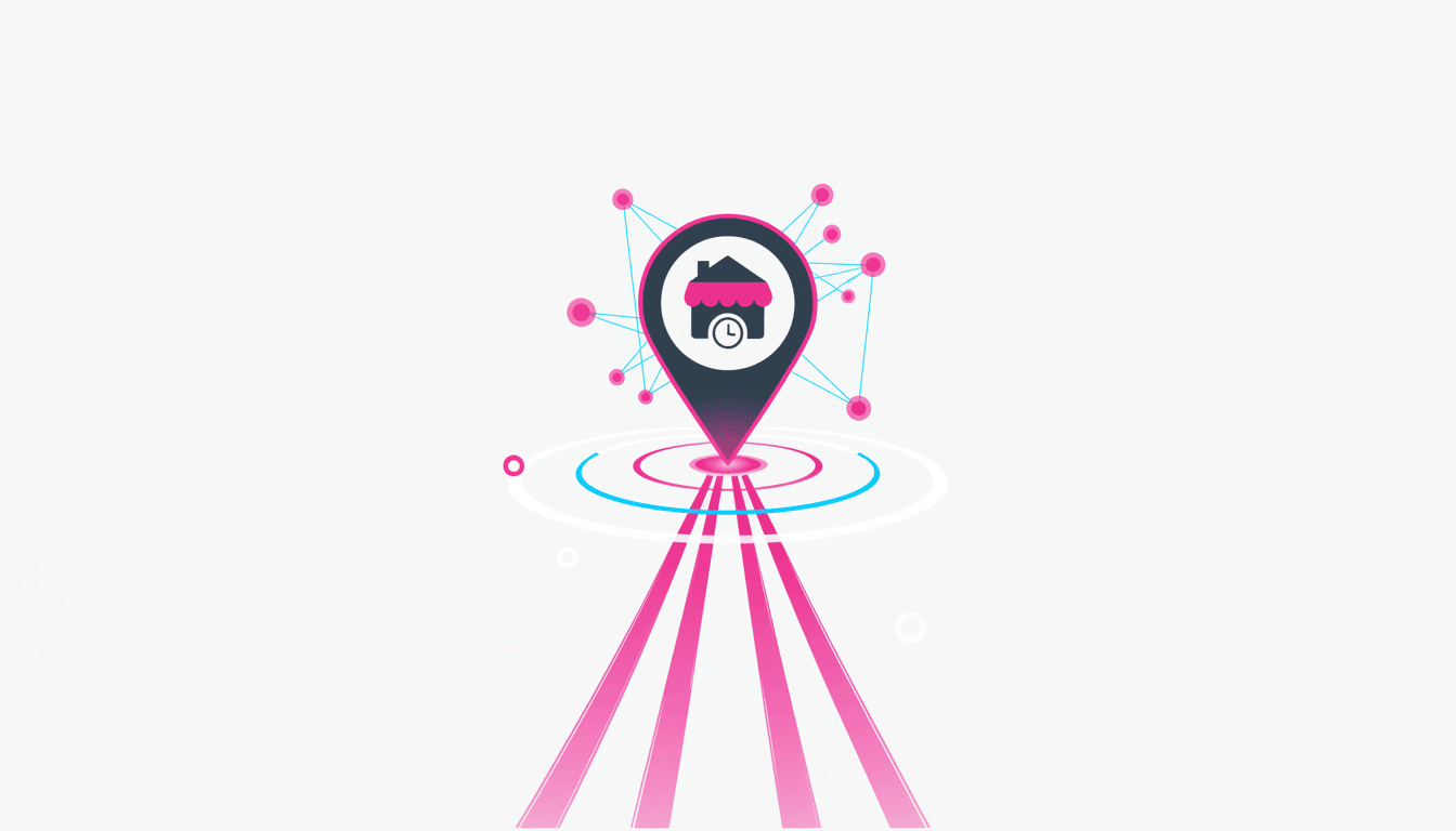 Pyme chilena actualizando su ficha de Google My Business en un computador portátil para atraer más clientes locales.